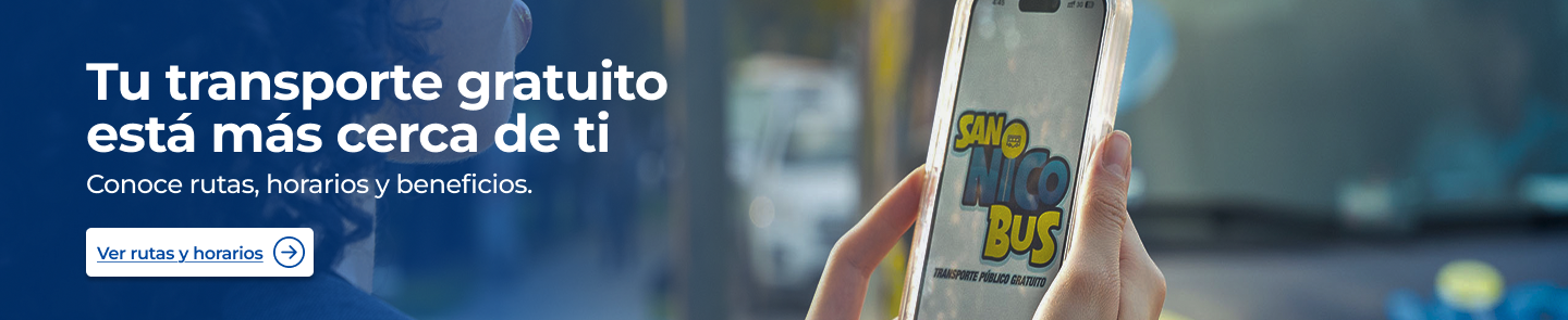 Tu transporte gratuito está más cerca de ti. Conoce rutas, horarios y beneficios.